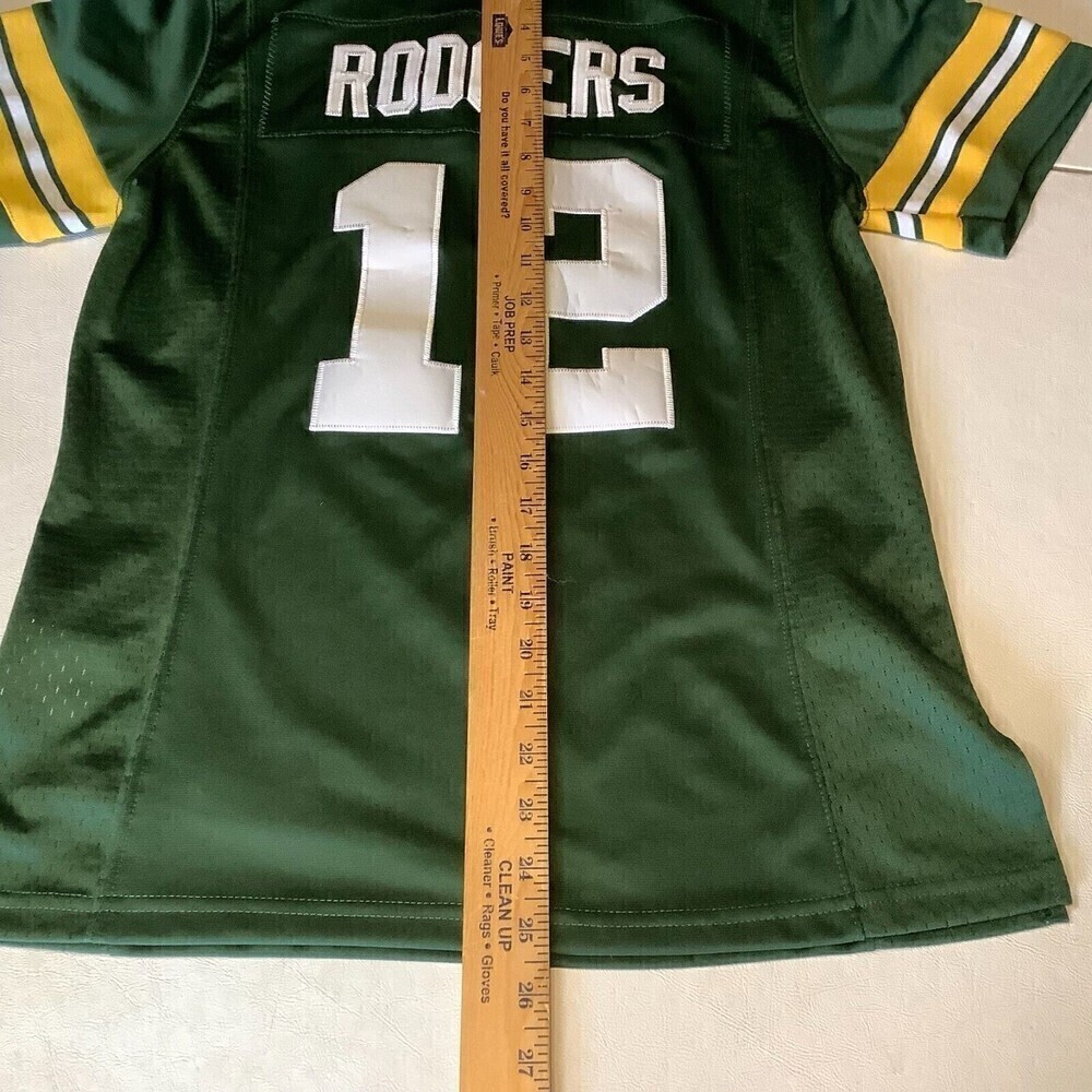Nike On Field Aaron Rodgers #12 Green Bay Packers Jersey Youth Large - Picture 7 of 9